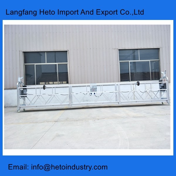ZLP630 painting steel 6 meters cradle suspended platform in China for building cleaning