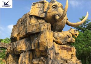 Wholesale Zoo Park Playground Decorative Large Outdoor Fiberglass Statues Waterproof Animal Shape from china suppliers