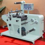 FULL ROTARY BLANK LABEL DIE CUTTING MACHINE WITH SLITTER TURRET REWINDING BLANK