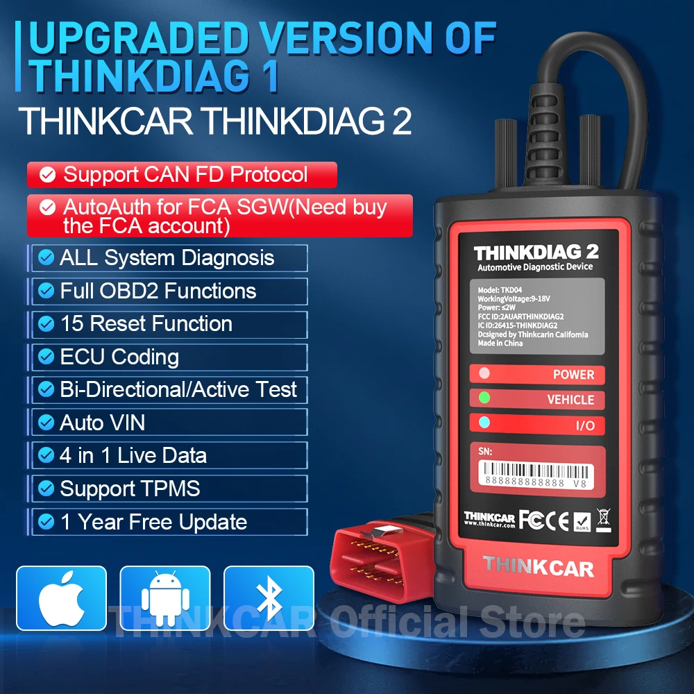 Thinkdiag Diagnostic Tool With Diagzone Software One Year Update Free