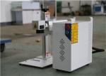 Mini Fiber Laser Marking Machine / White 20w Laser Engraving Equipment