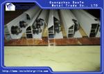 Sand White Single Pad Aluminium Track Rail For Invisible Safety Grilles