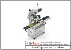 Wholesale 300pcs/min Bottle Labeling Machine Cup / Jar / Cans Top Labeler from china suppliers