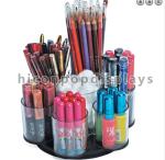 In Store Cosmetic Display Stand Acrylic Counter Cosmetic Organizer With