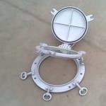 Round Shape Marine Windows Weathertight Openable Portlights With Storm Cover