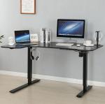 Commercial Furniture Ultra-Strong Triple Motor Corner Desk with Black Wooden