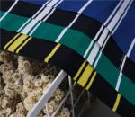Durable Plain Cotton Sweat Absorbent Striped Material Fabric For T - Shirt Tear