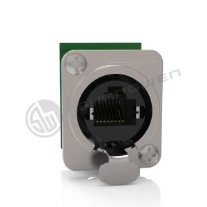 Wholesale Cat 5e Rj45 Ethernet Chassis Connector D Shape Panel Industrial from china suppliers