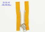 Euro Open End Metal Big Teeth Zipper Skull Zipper Pulls 10# / 12# High Strength