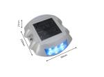 Road Cone Sign Solar LED Flashing Light Road Stud Cat Eye in Yellow