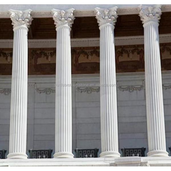 2700kg/m3 Granite Stone Hand Carved Cut-to-Size Pillar for Exterior Column Design