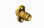 Brass K2.92 Female 2-hole Flange RF Coaxial Connector for 2#Semi-rigid/flexible