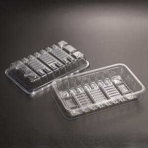 Wholesale Plastic Food Tray PET Rectangular Food Storage Tray Plate BPA Free For Vegetable Fruit from china suppliers