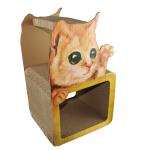 Castle Cardboard Cat Scratcher Bed House Scratching Houses Cozy Space Multiple