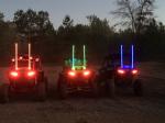 6 Feet RGB LED Whip Flags Lights Pole Safety Remote Control 360 Degree Beam