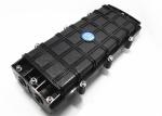 Black Plastic Fiber Optic Closure , H011 Inline Type 4 Port Joint Closure Fiber