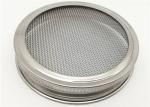 86mm Stainless Steel Mason Jar Lids Round / Square Shape For Filtration
