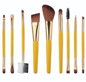 Wholesale 9 in 1 make up tools set orange and yellow from china suppliers