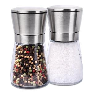 Wholesale Manual Glass 235g 132mm 170ML Salt Pepper Grinder from china suppliers