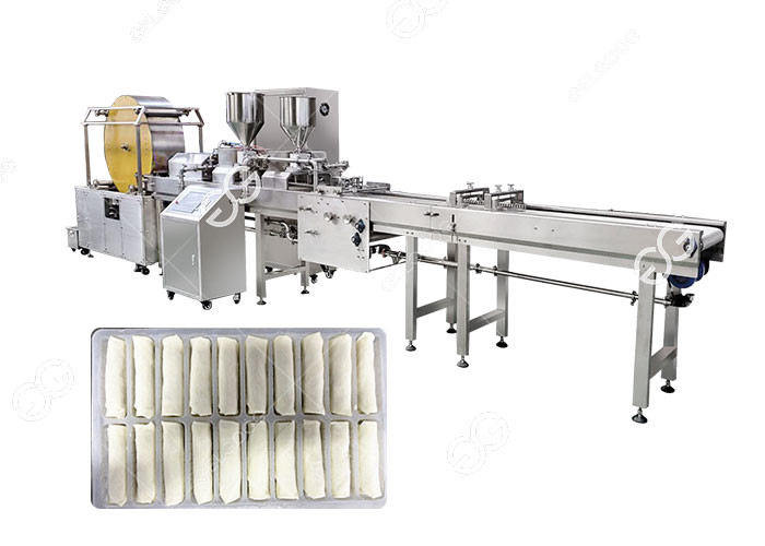 Wholesale Fully Automatic Harumaki Making Machine Spring Roll Making Equipment from china suppliers