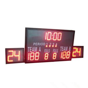 Wholesale Outside Multi Portable Basketball Score Clock , Basketball Game Scoreboard from china suppliers