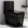 Buy cheap Modern Square Shape Gold Ceramic Bathroom WC Toilet Bowl One Piece 2022 Sanitary from wholesalers