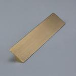Brush Gold Aluminum Drawer Hidden Pull Handles 150mm For Kitchen Cabinet