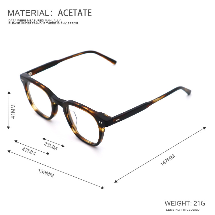 Prevalent Retro Handiwork Acetate Optical Glasses Frame MR 98619