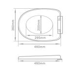 Toilet Seat Cover PP UF Duroplast Plastic Material Multi Hinge available Soft