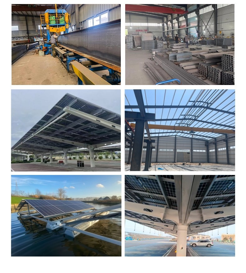Prefab Warehouse Commercial Steel Structures Building Metal Space Frame With Punching Processing Service
