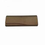 Lightweight Handmade PU Leather Foldable Eyeglass Case Wear Resistance