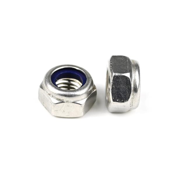 Standard Stainless Steel 316 Din985 Hex Insert Nylon Self Locking Nuts for