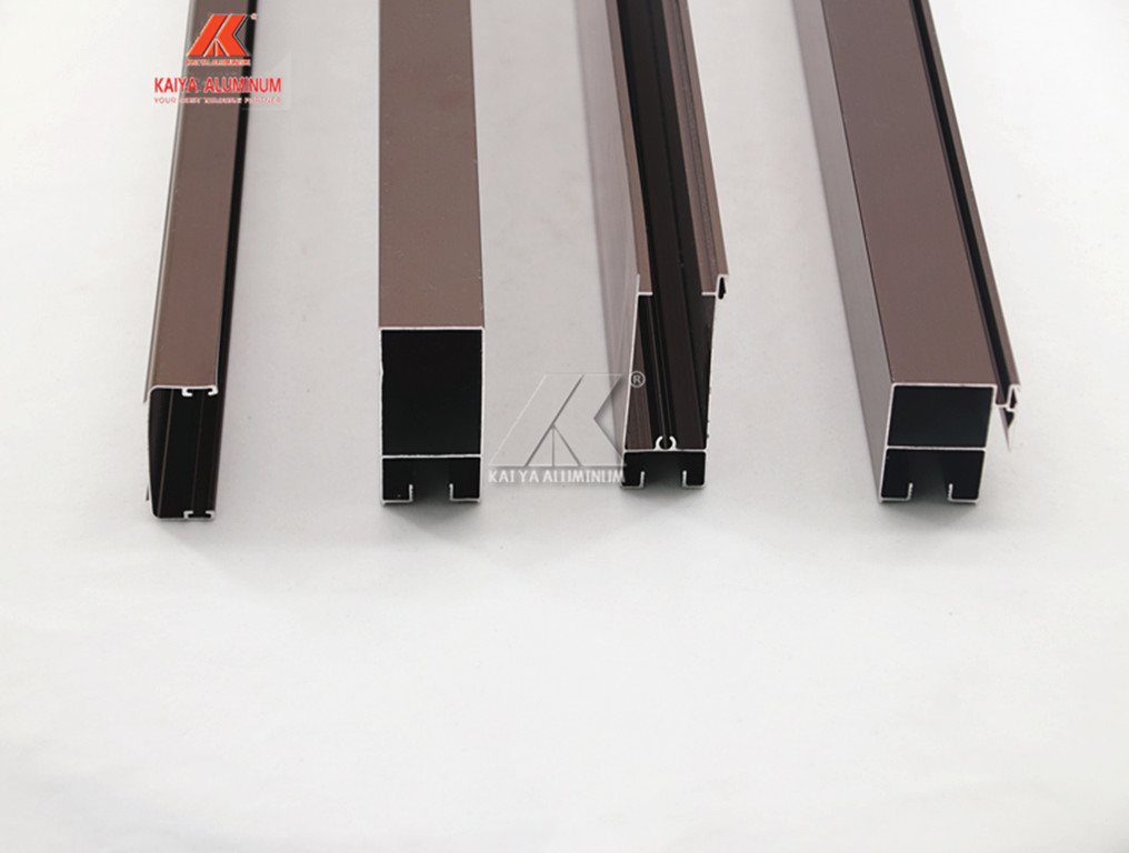 6063 T5 Structural Sliding Door Aluminum Window Extrusion Profiles Anodized
