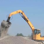 Excavator Hydraulic Clamshell Bucket for telescopic dipper arm For Construction