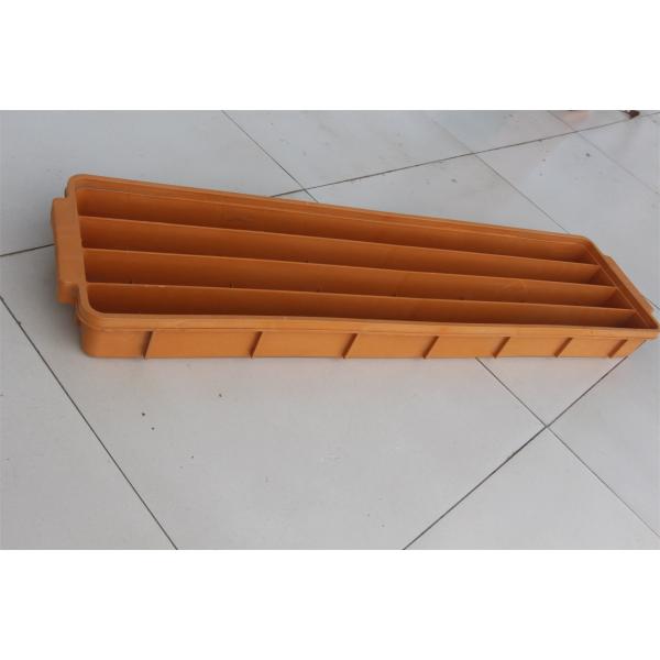 High Strength PE Material Mining Core Boxes With Four Orange Channels