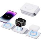 Magnetic 3 In 1 Foldable Wireless Charger iPhone 12-15 15w Fast Wireless