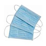 Civilian Single Use Disposable Pollution Mask , Disposable Blue Mask For Men And