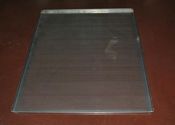 Metal Perforated Baking Serving Tray For Oven , Stainless Steel Food Tray
