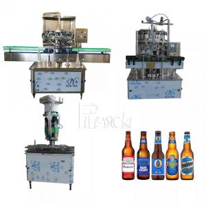 Wholesale Soft Beverage Carbonated Drink Filling Machine Line Glass Bottle Crown Cap 1000BPH from china suppliers