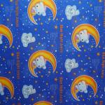 TUV Width 2.25m Woven Mattress Fabric Blue Printable Polyester Fabric