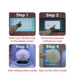 New Design Cotton Candy Machine with Sugar Selling Automatic Cotton Vending