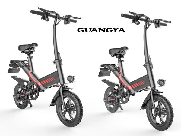 Digital Odometer Foldable Electric Bicycle Max Speed 25KM/H 12 Inch Pneumatic