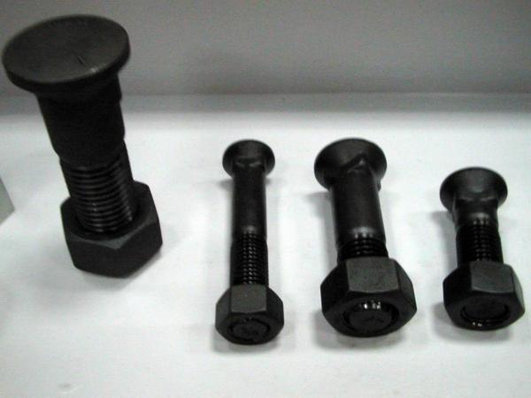 Excavator Shoe Grouser Track Bolts And Nuts 4F3651 Wear Resistance High