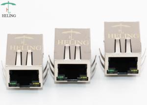 Wholesale EMI Gasket 1000Base T RJ45 Integrated Magnetics , Shielded RJ45 T Connector With LED from china suppliers