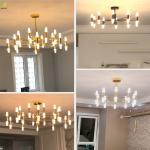 Home/Hotel Metals Art Gold Black G4 Application Nordic Pendant Light