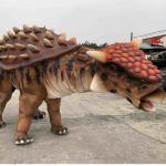 Natural Color Realistic Dinosaur Costume Manual Control Ankylosaurus Costume