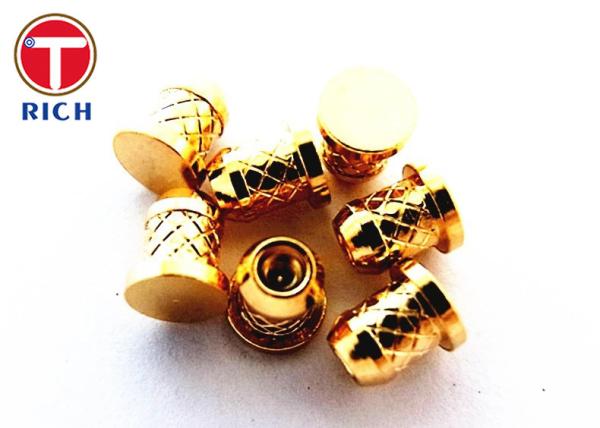 Micro Machining Brass Electrical Parts CNC Brass Parts Electroplating Barrel