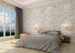 Waterproof Vinyl Country Style Wallpaper with Floral Pattern for Bedroom