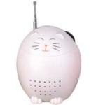 Cat Design Cute FM Radio 8Ω White Built In Speaker Small Stereo Mini