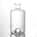 Clear Empty Short Alcoholic Gin Liquor Bottle With Cork Stopper for Glass